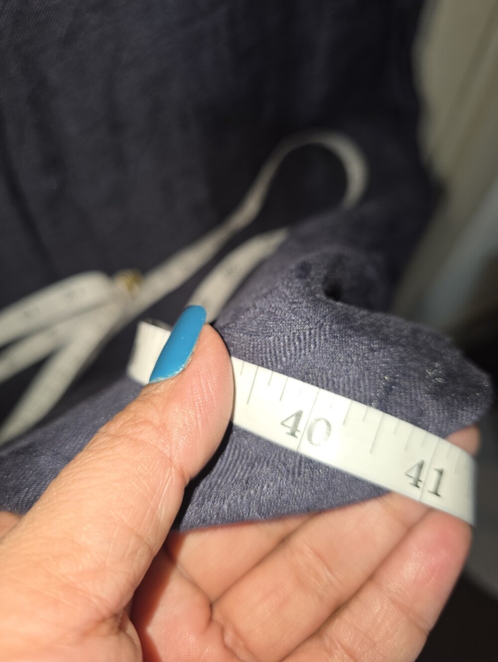 Sleeveless Navy Shift Dress with Side Pockets - Picture 6 of 15